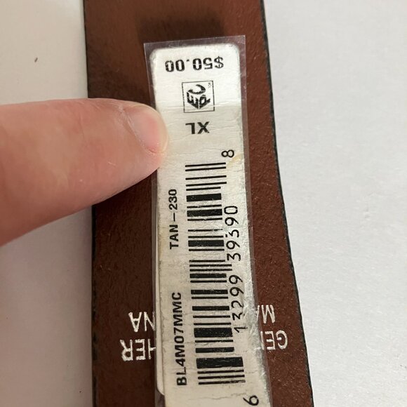 Miss Me Belt Size X Large Brown Leather Rhinestone Studded Buckle Belt Y2K. - Picture 13 of 13